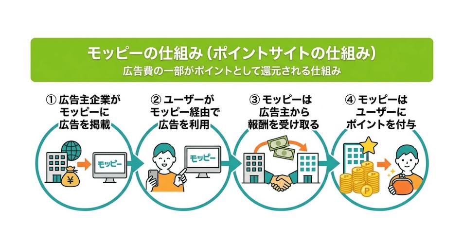 モッピーの仕組み